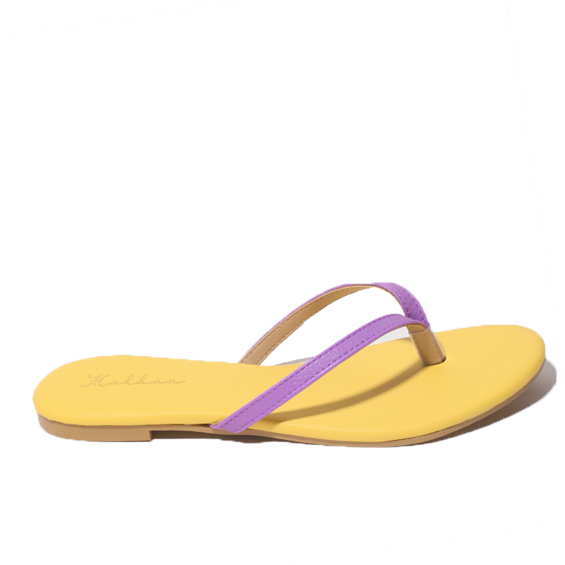 Flip Flop - Purple/Yellow